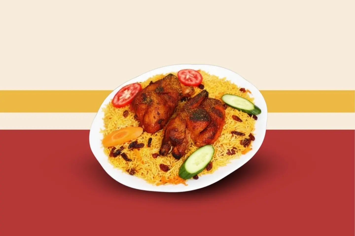 Fresh Fried Chicken With Rice - Half Fried Chicken With Rice