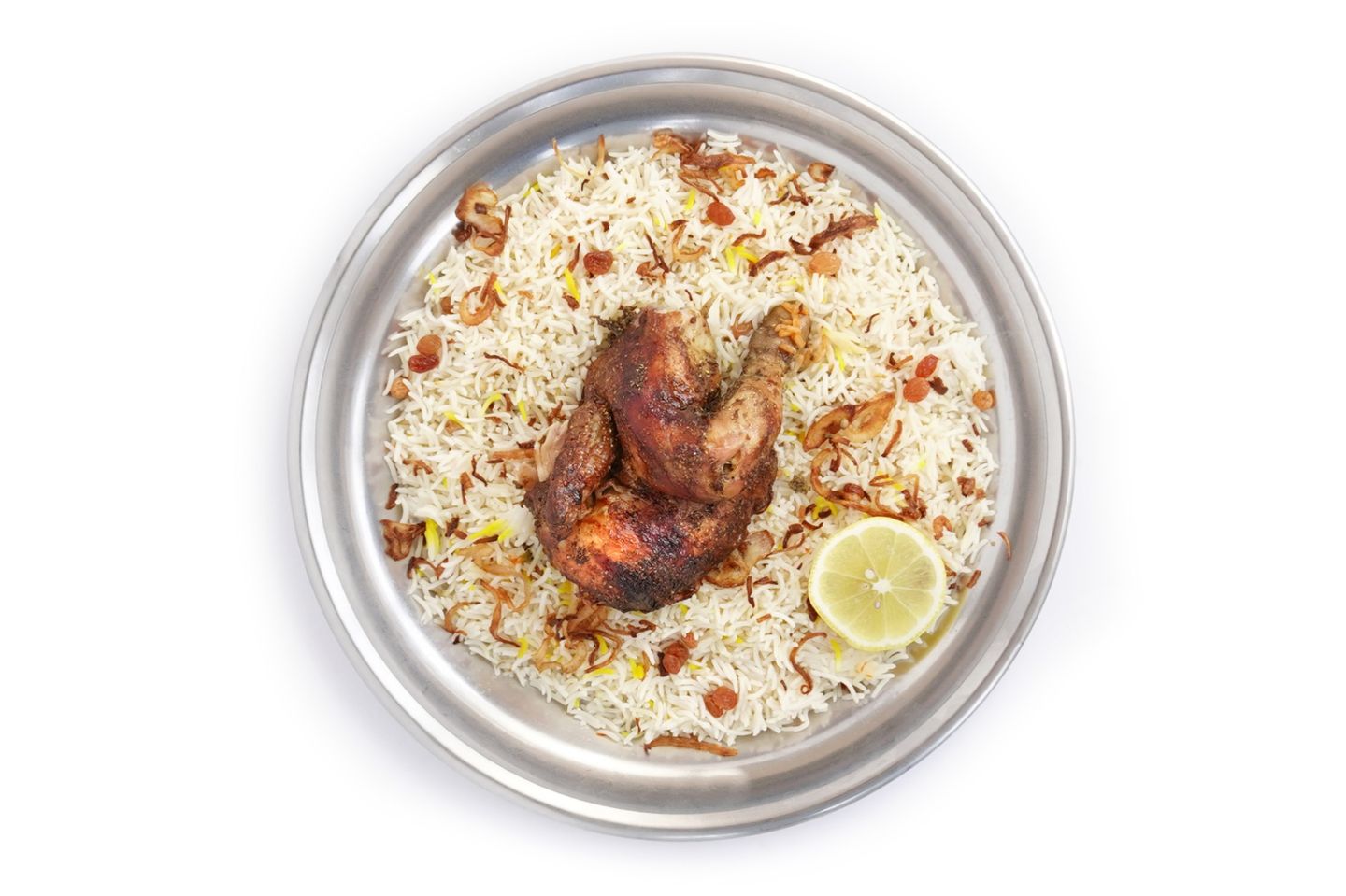 دجاج شواية مع رز أبيض - ربع حبة