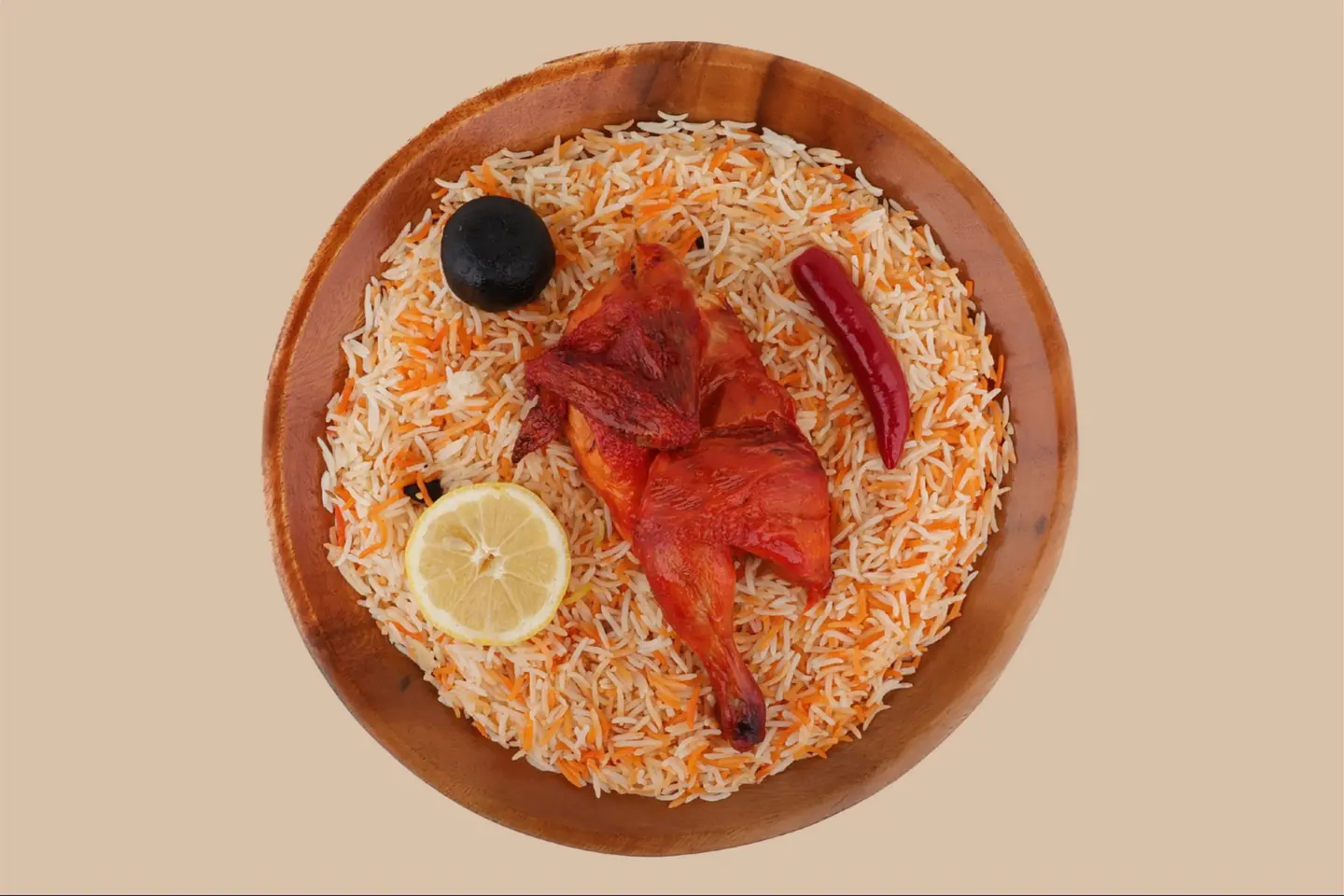 مندي دجاج - نص دجاجة