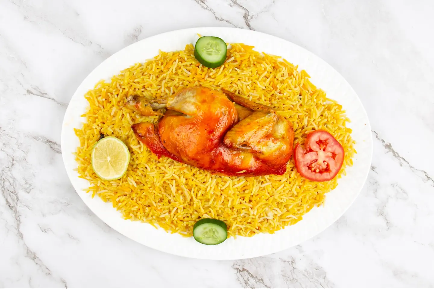 دجاج مندي رز مندي - حبة دجاج كاملة