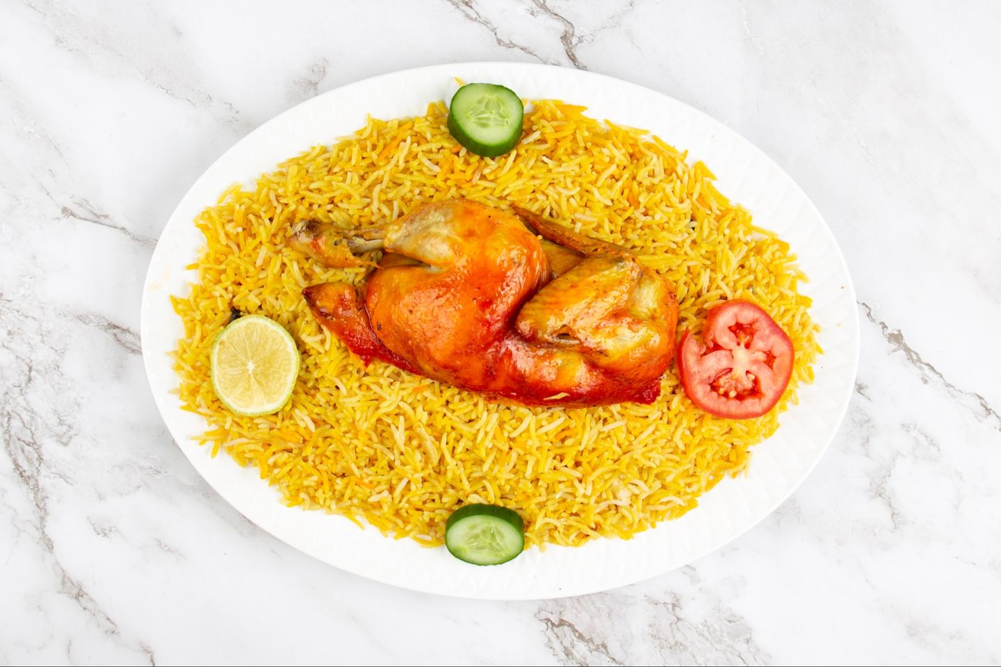 دجاج مندي رز مندي - حبة دجاج كاملة