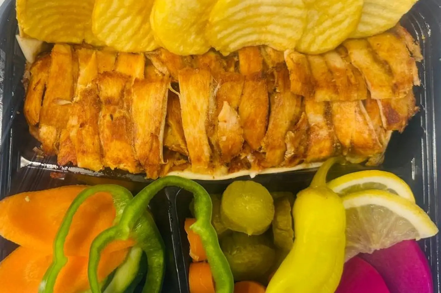 طبق شاورما شرائح دجاج - صغير