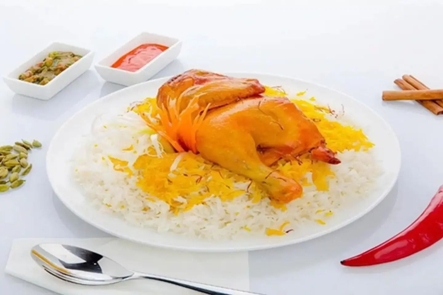 نص دجاج مندي بدون رز - نص حبة دجاج