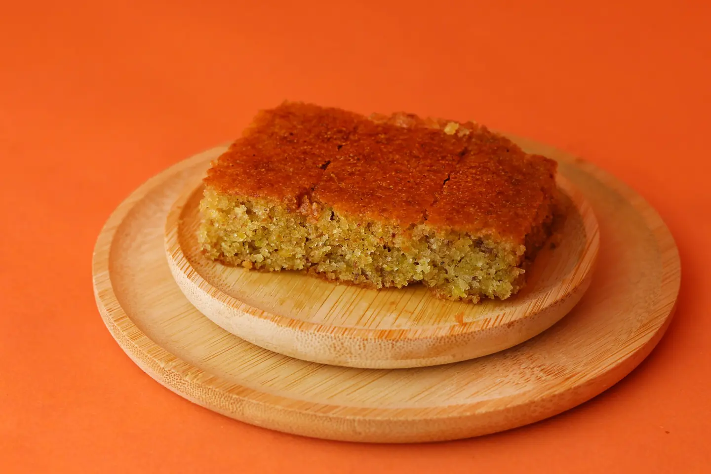 Basbousa With Pistachio - Quarter Kilo