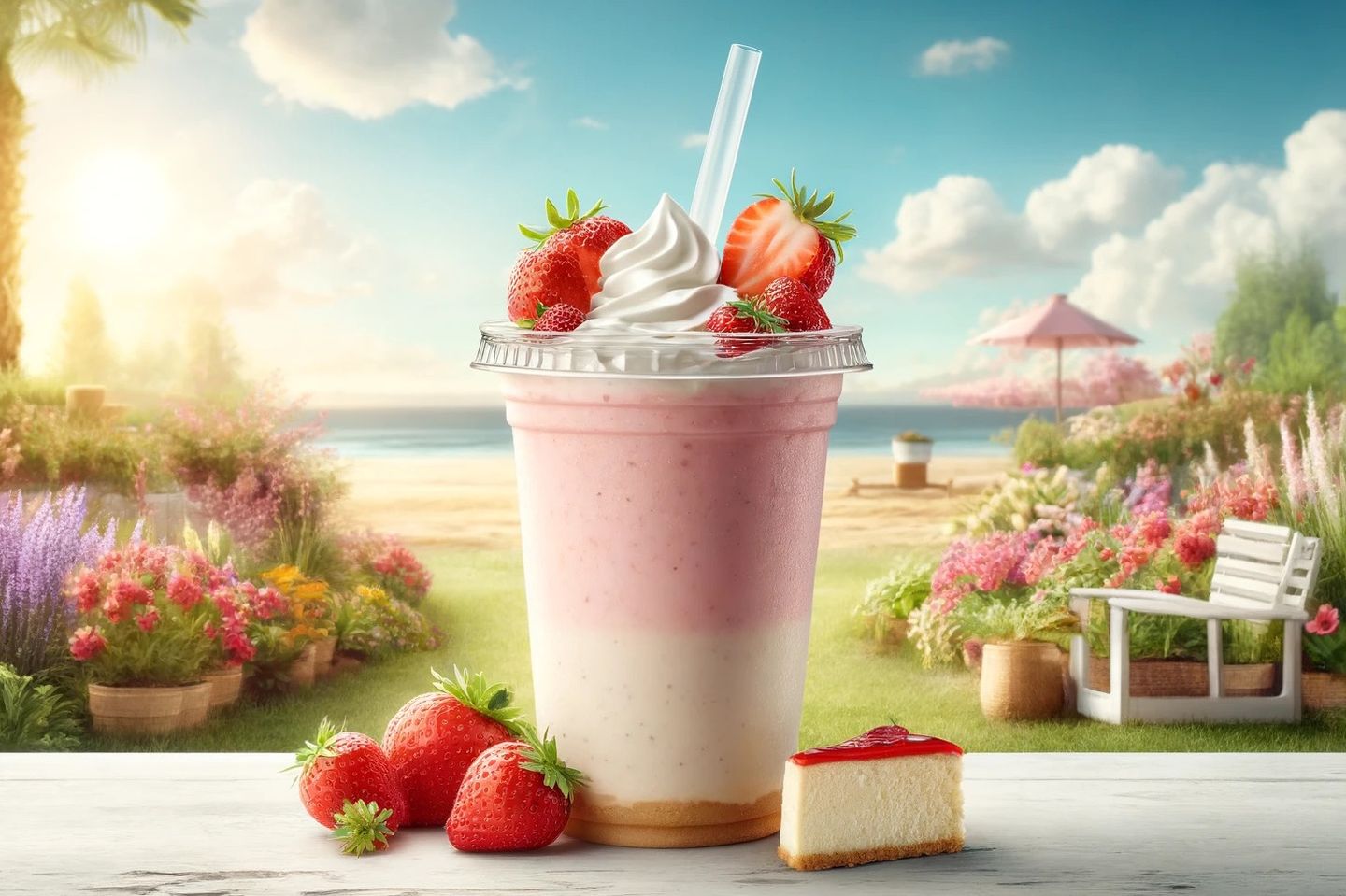 Cheesecake Strawberry Shake - Medium