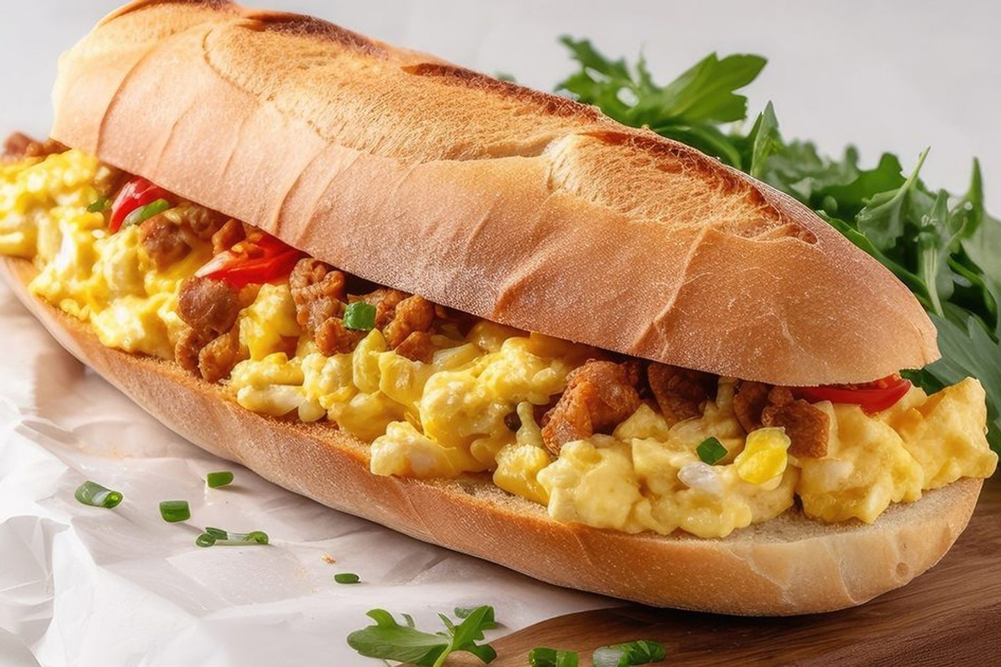 Egg Sandwich Shakshouka - Without Cheese