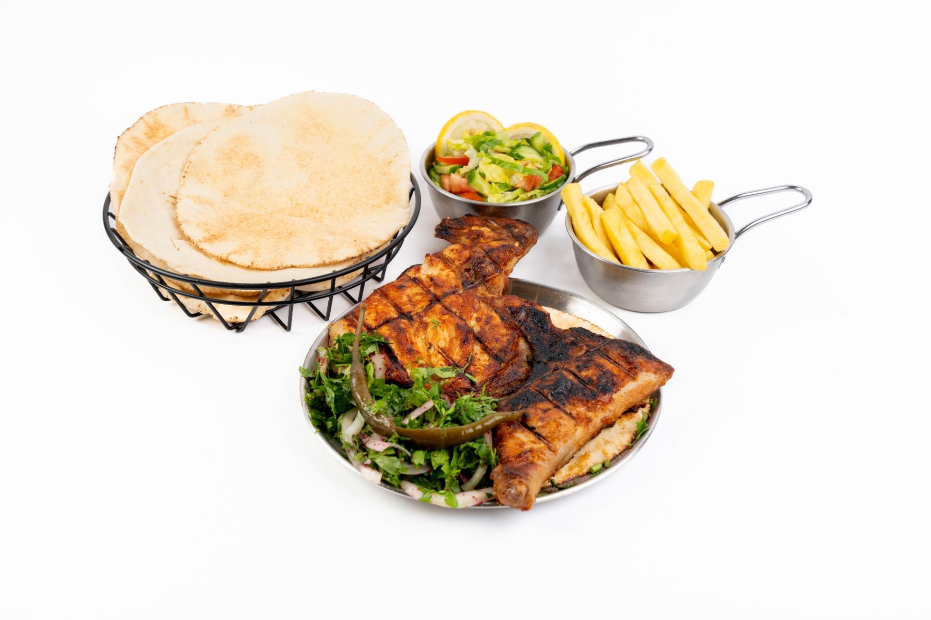 دجاجة على الفحم  - نص دجاجة
