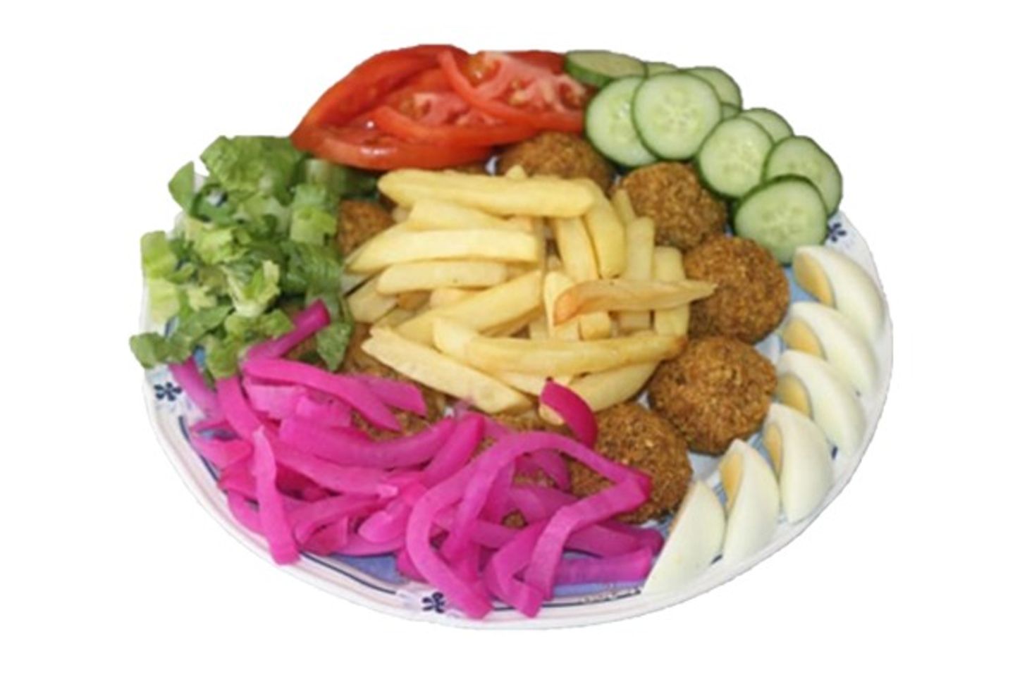 حمص مع فلافل مشكل  - صغير