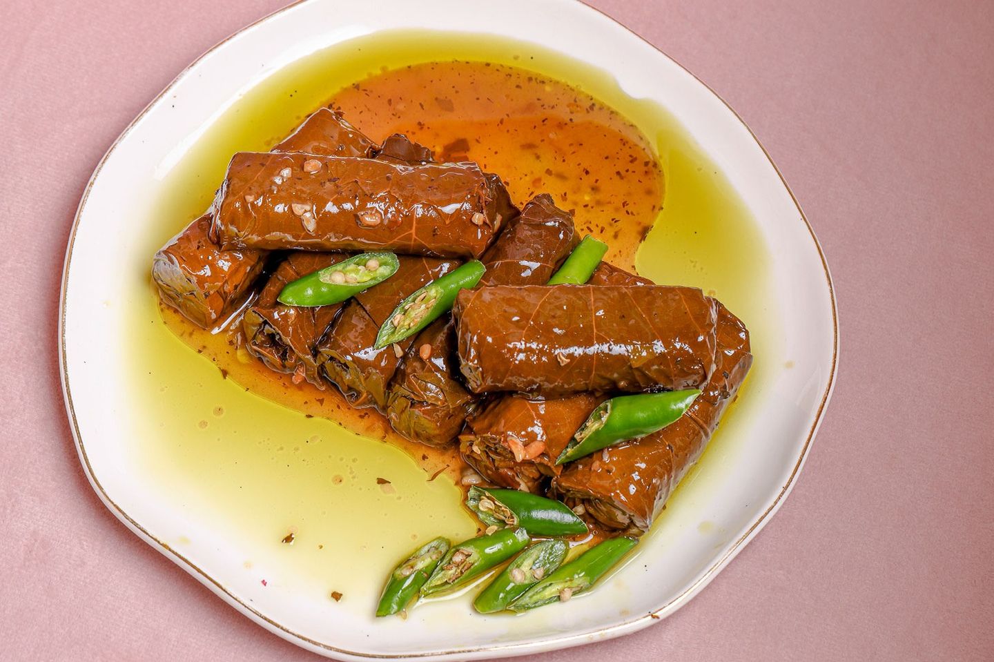 Spicy Grape Leaves - 6 Pieces