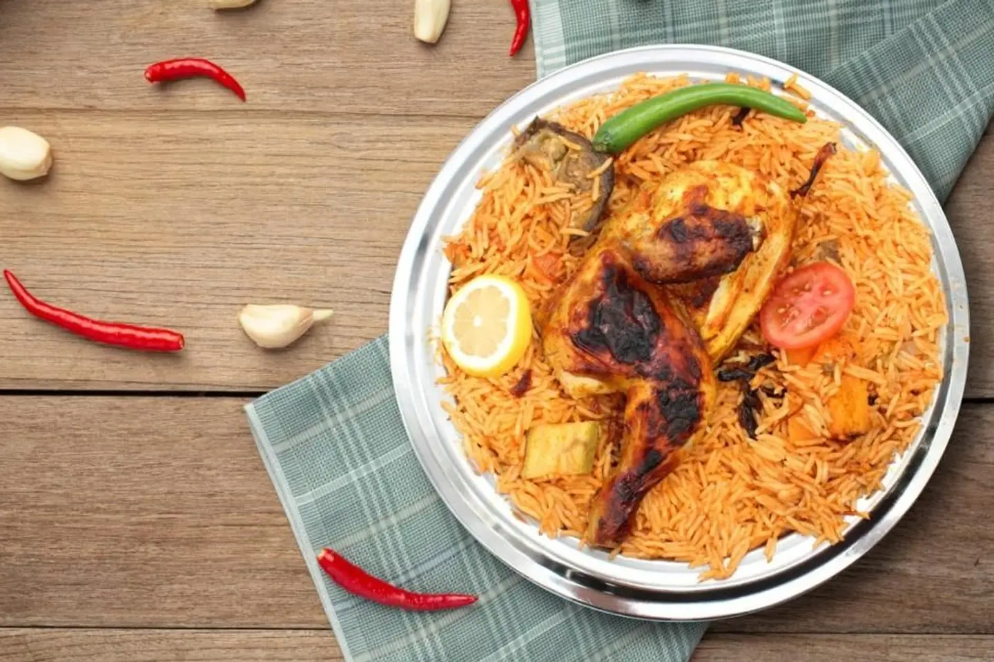 كبسة البيت حائلية - كبسة البيت حائلية-نصف دجاجة