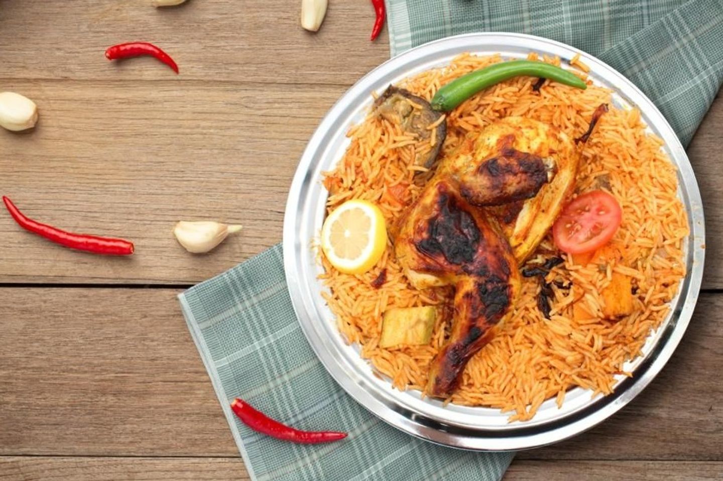 كبسة البيت حائلية - كبسة البيت حائلية-نصف دجاجة