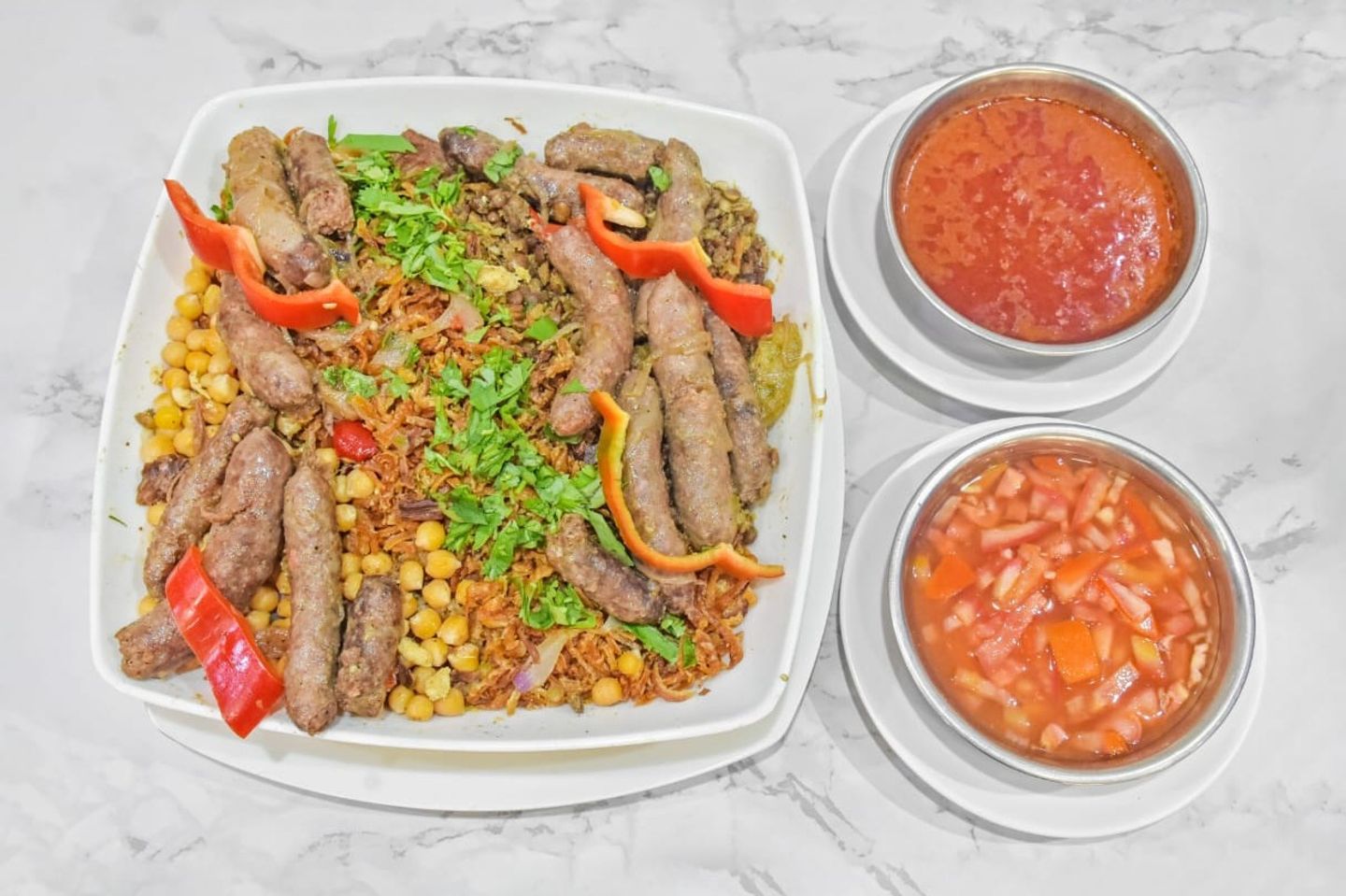 Koshari With Sausage - Koshari With Sausage