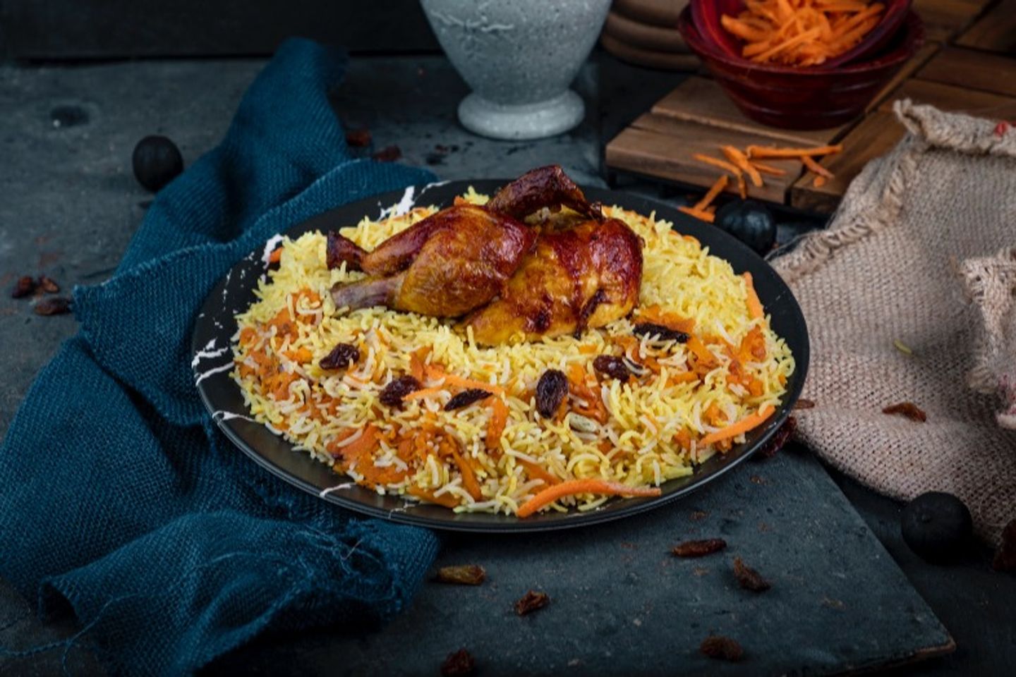 Grilled Chicken With American Rice - Quarter Chicken
