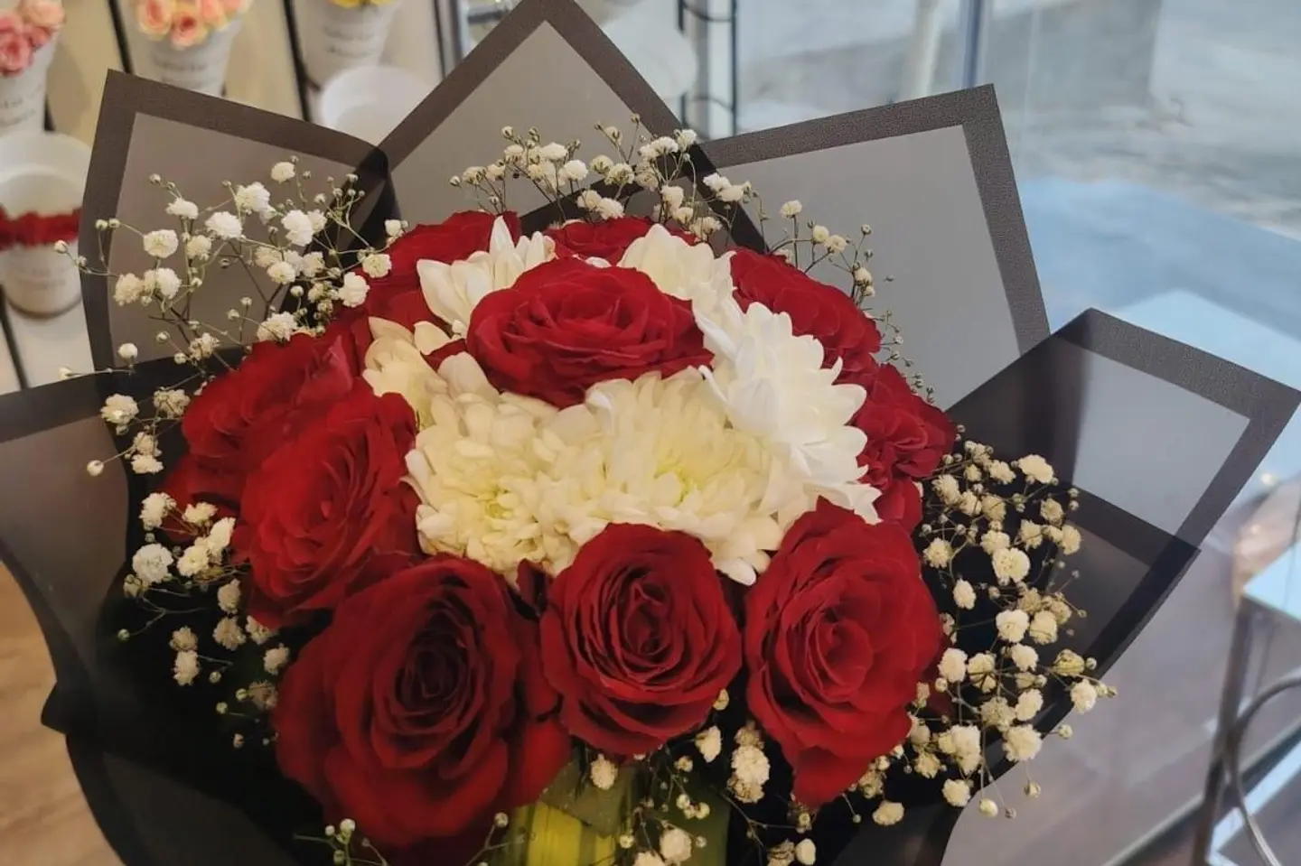 باقة ورد كلاسيك - كرت للكتابة