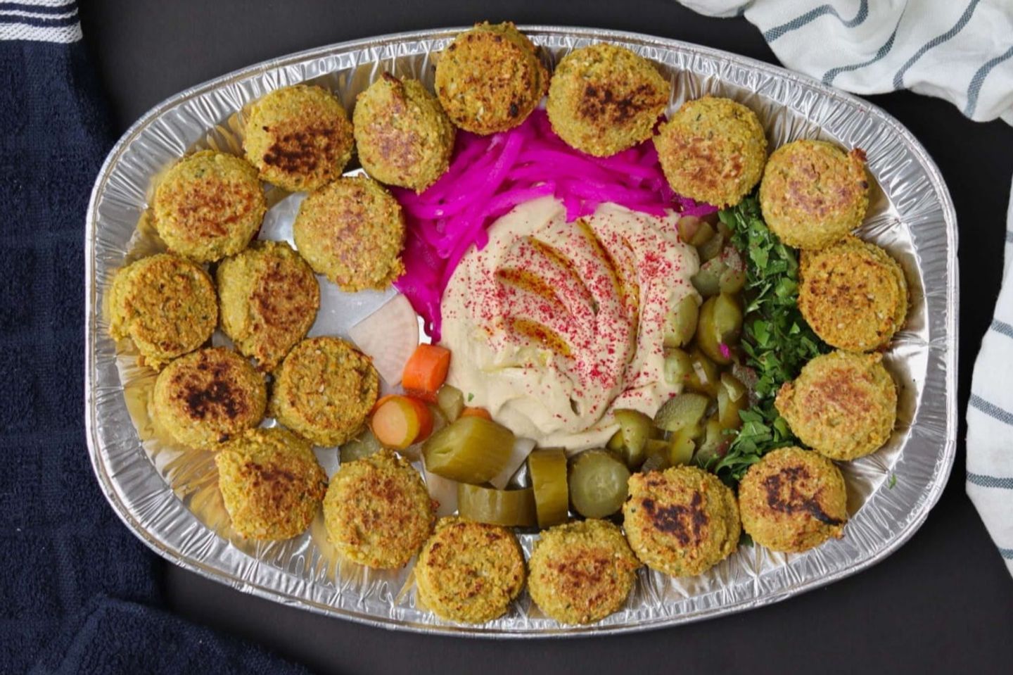 صحن فلافل مشوي - وسط