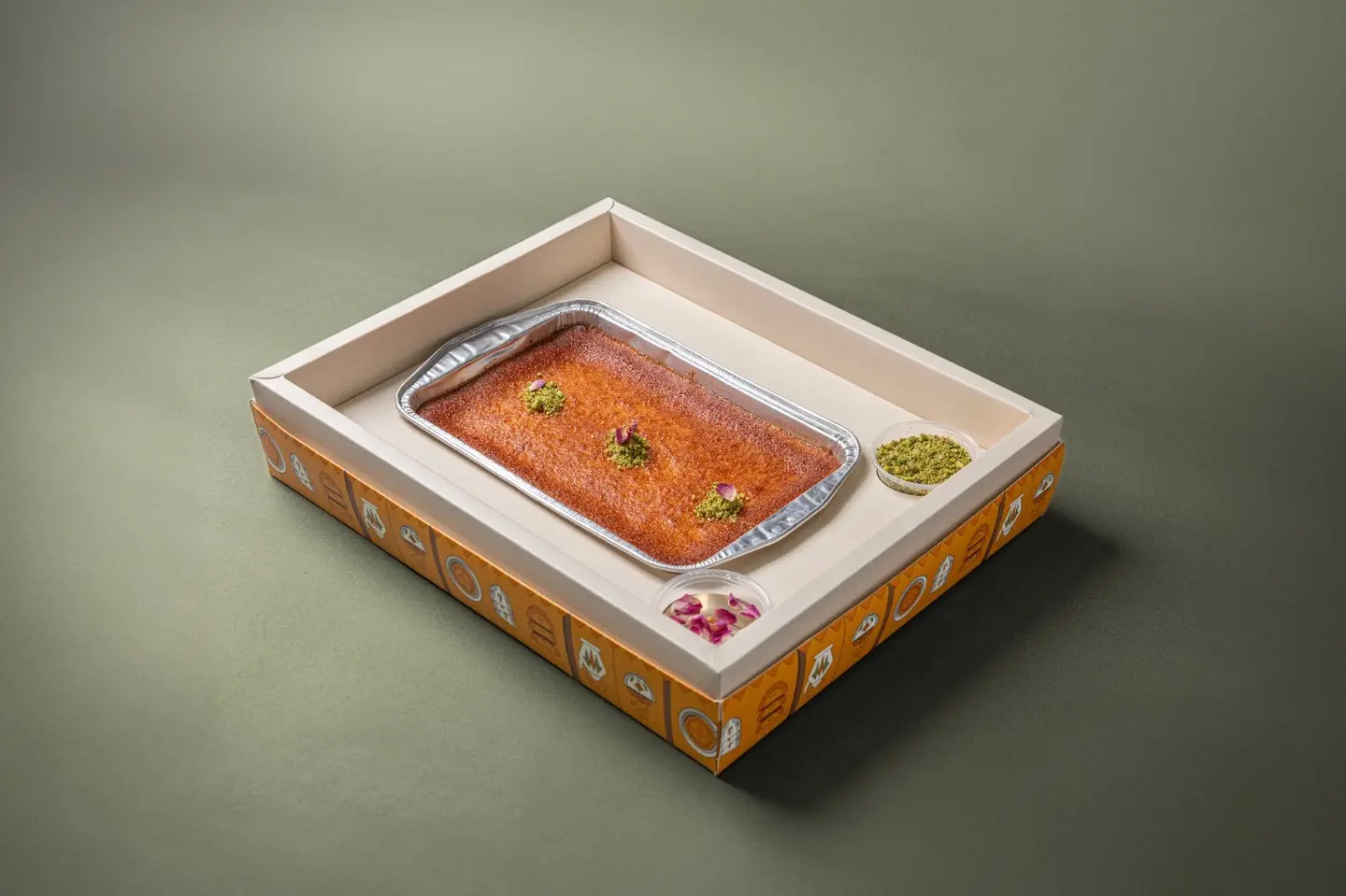 Basbousa With Cream - Basbousa With Cream Mini Size