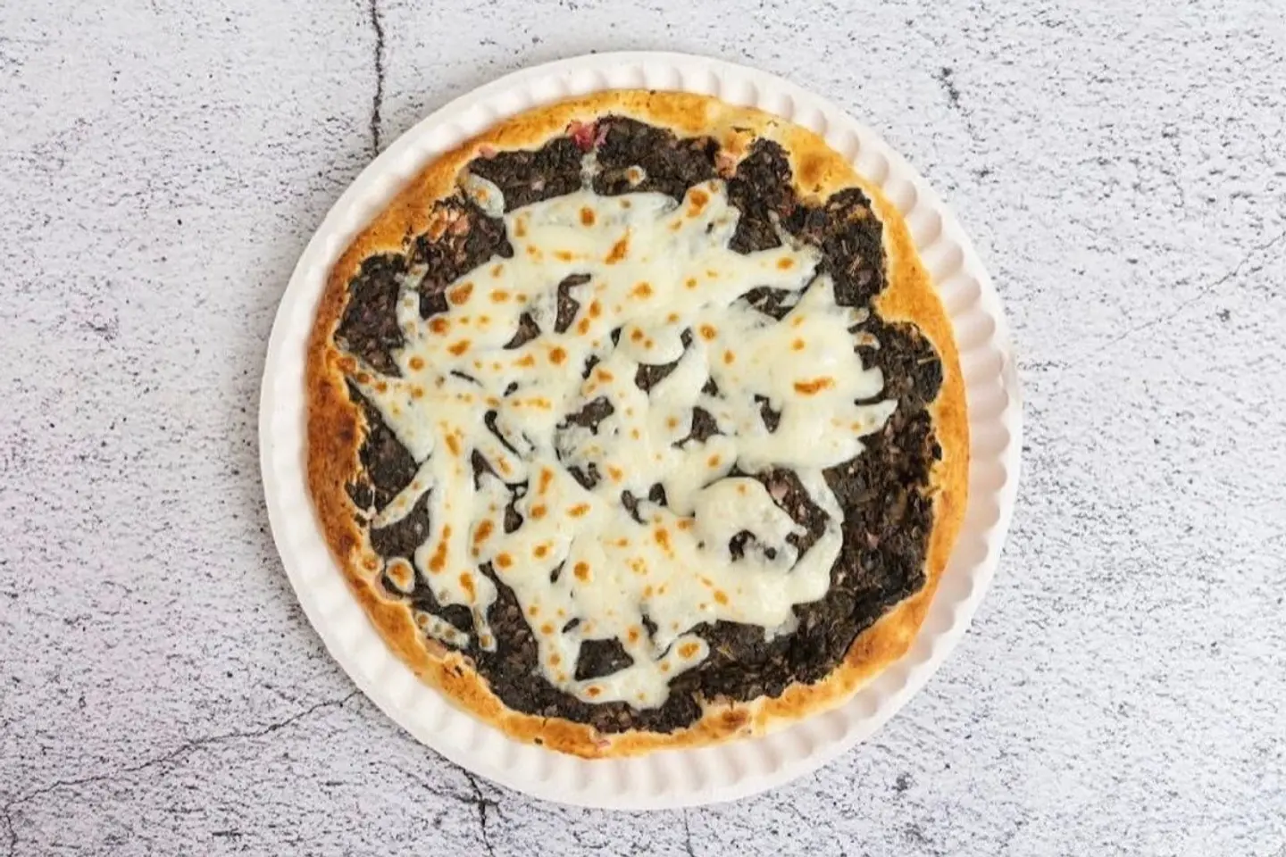 سبانخ بالجبن - وسط