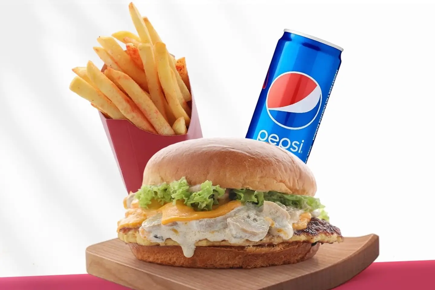 Chicken Mushroom Burger - Sandwich