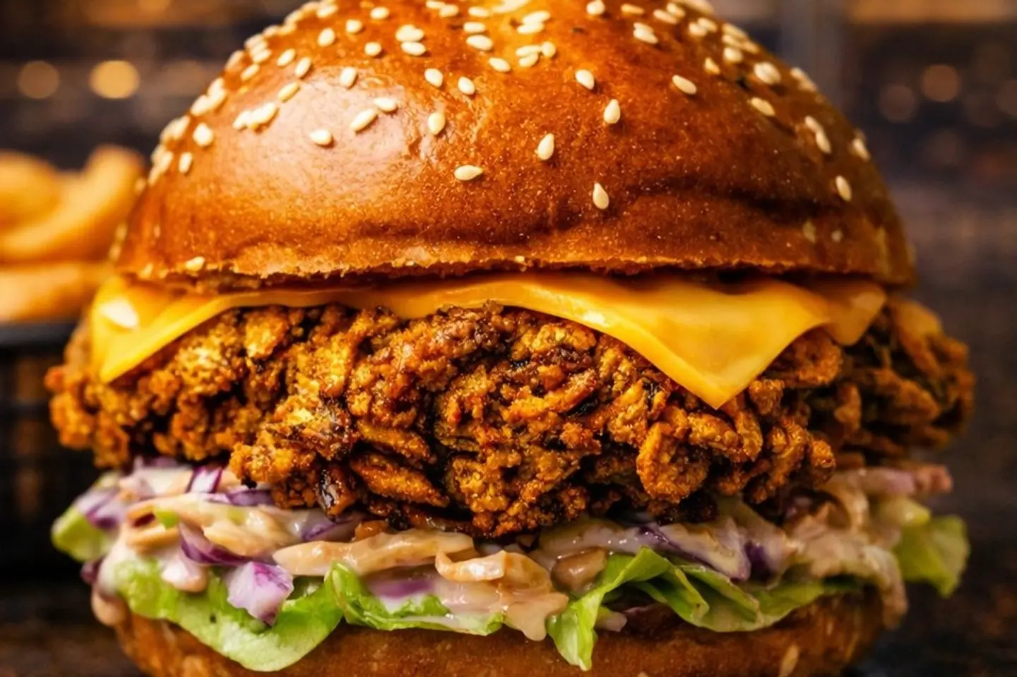 Fried Chicken Breast Burger - Single