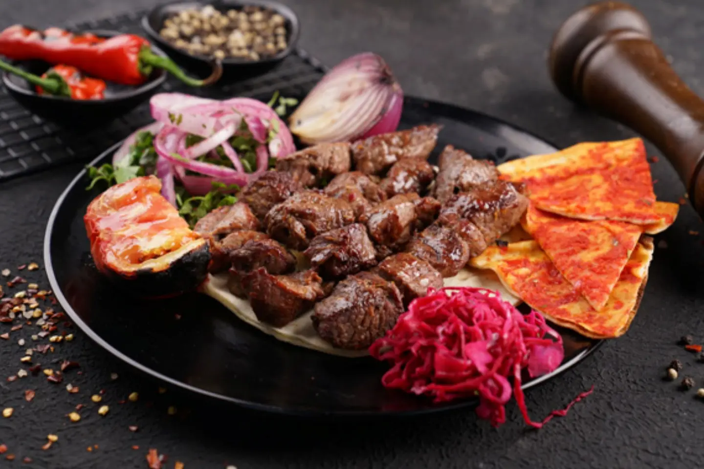Meat Awsal - 4 Skewers