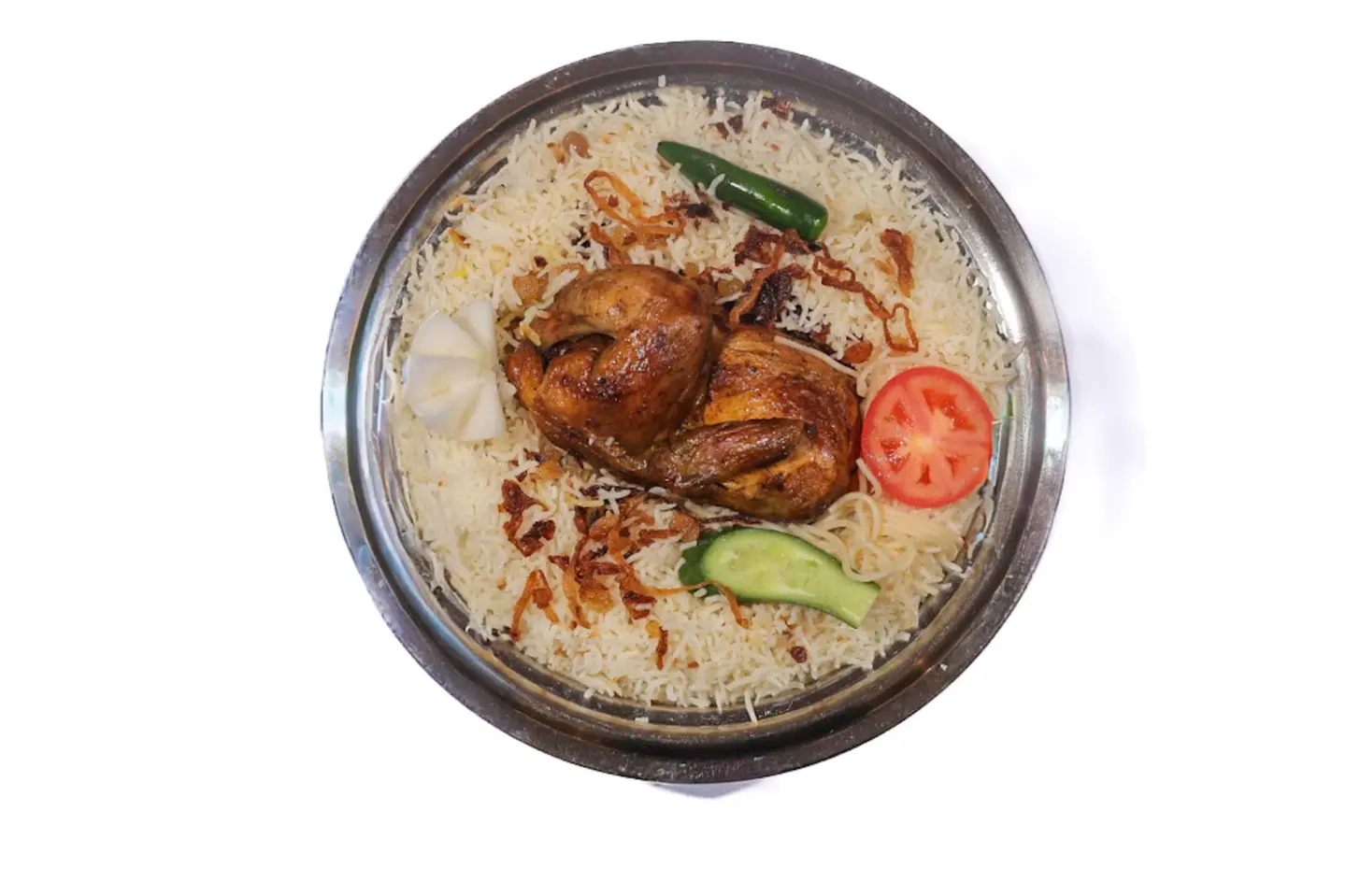 دجاج شواية مع الأرز - نصف دجاجة