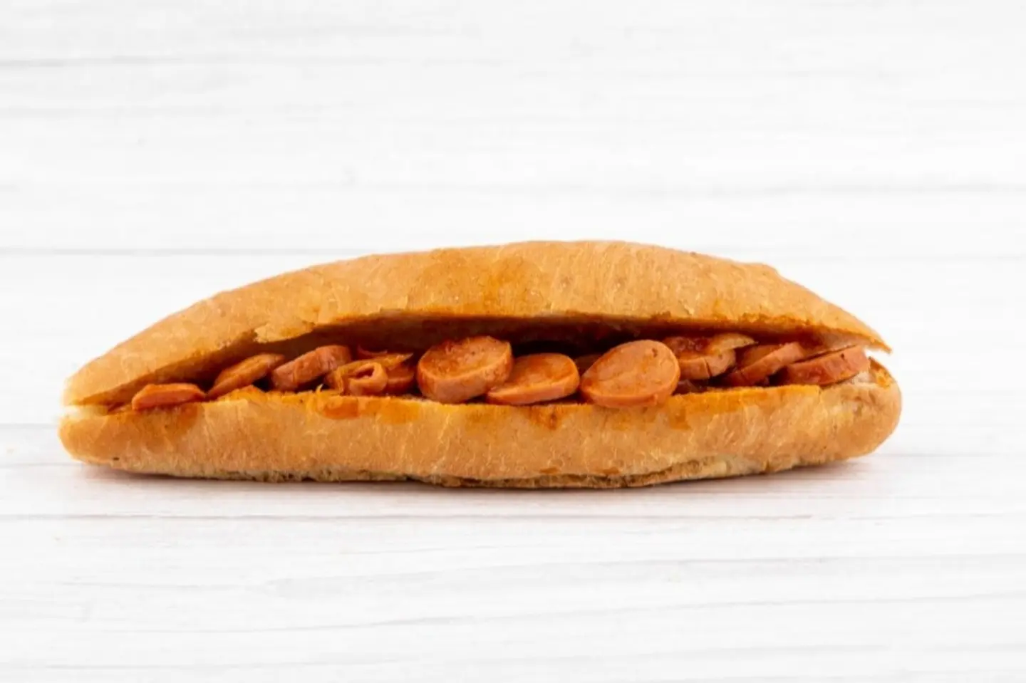 Plain Sausage - Herfy Round Bread