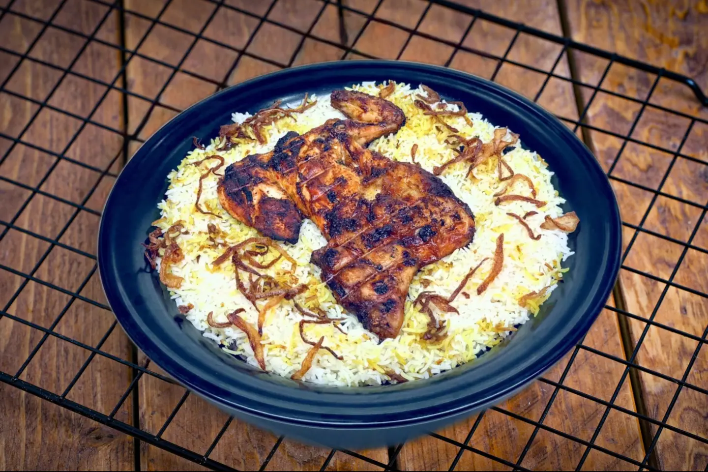 دجاج على الفحم  - حبه