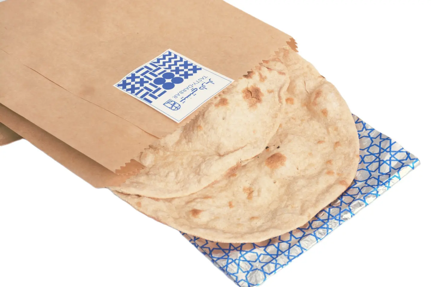 خبز روتي - قطعتين