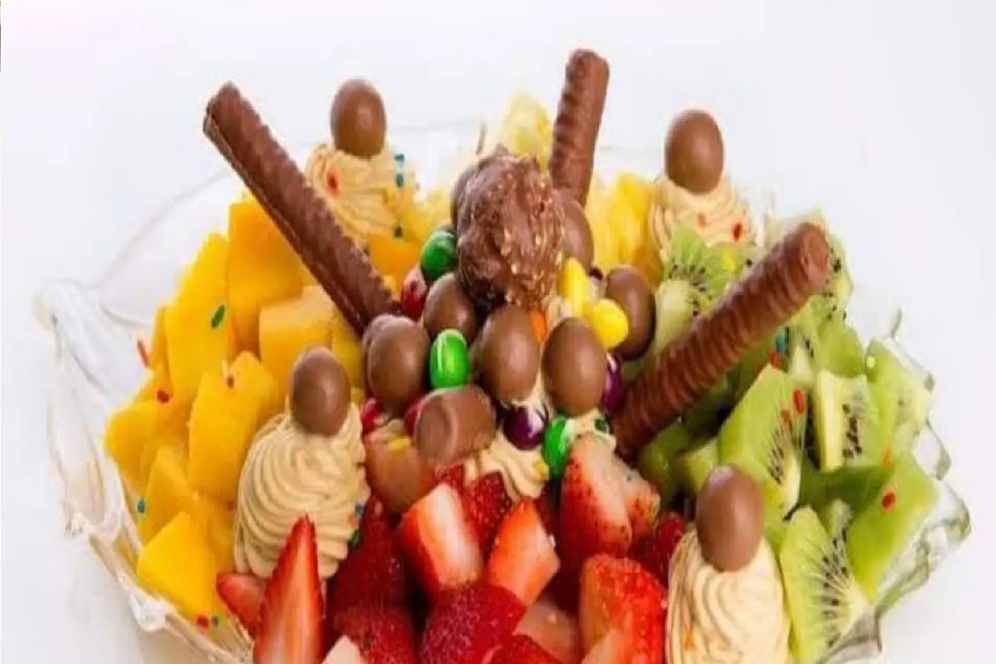 سلطة فواكة بالشوكولاتة  - صغير