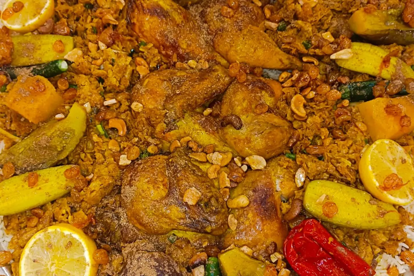 Oven Chicken With Rice - Half Chicken