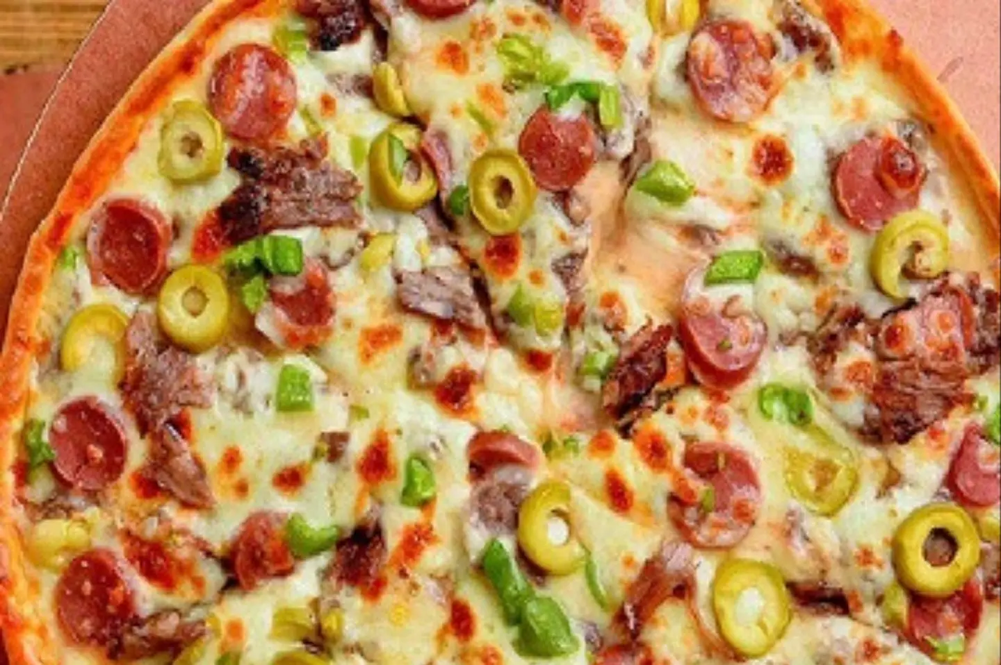 Mixed Meat Pizza - Mixed Meat Pizza