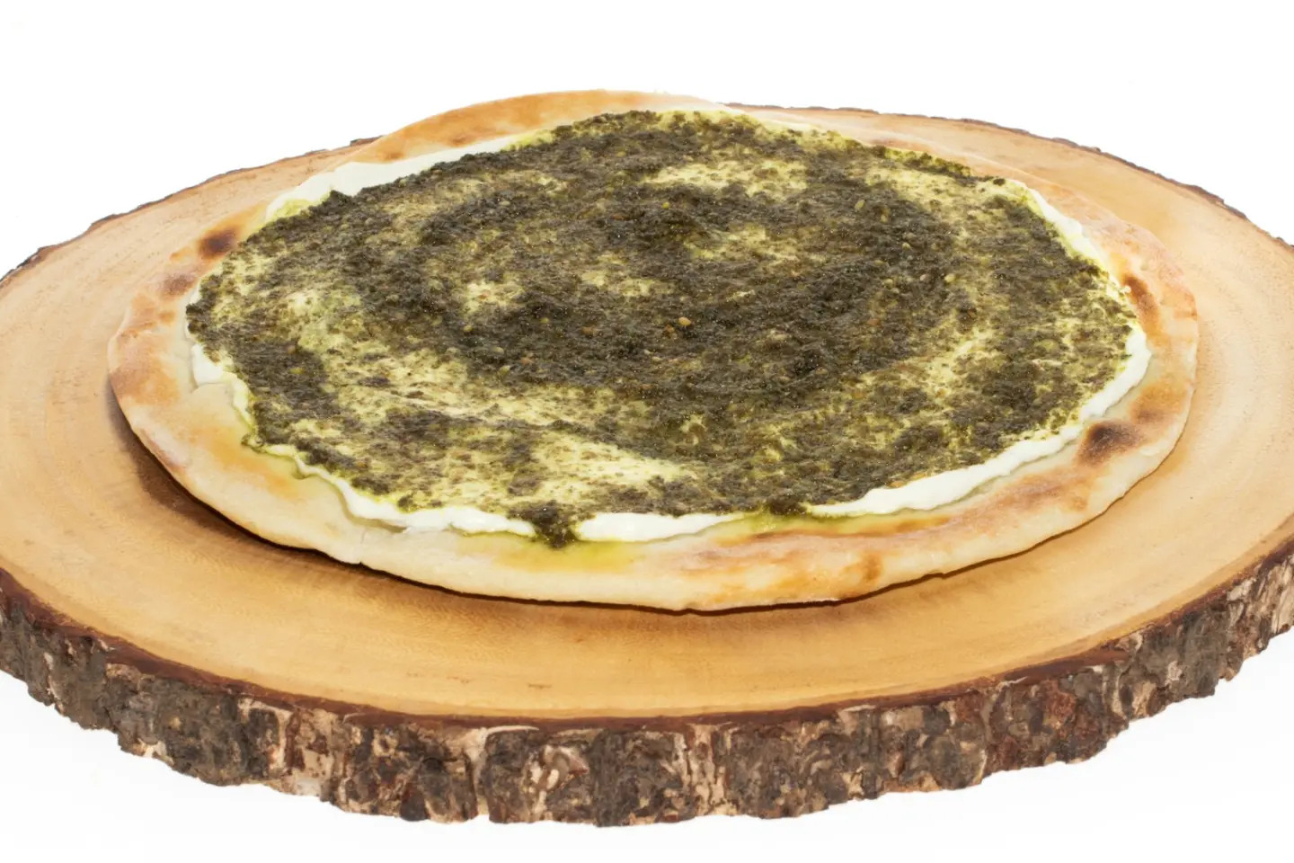 بيتزا زعتر لبنة  - بيتزا زعتر لبنة -كبير