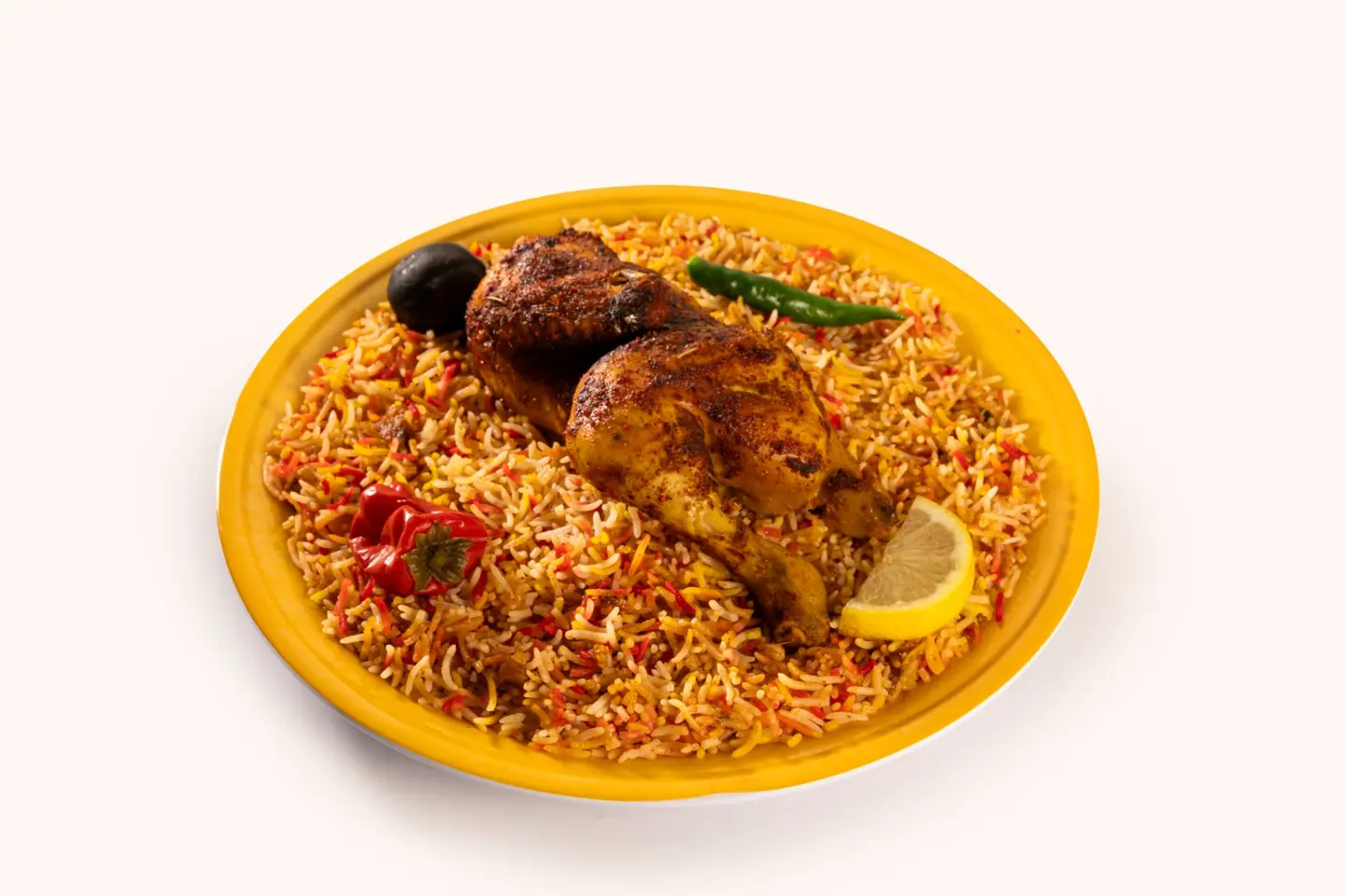 دجاج النفود نص  - رز شعبي