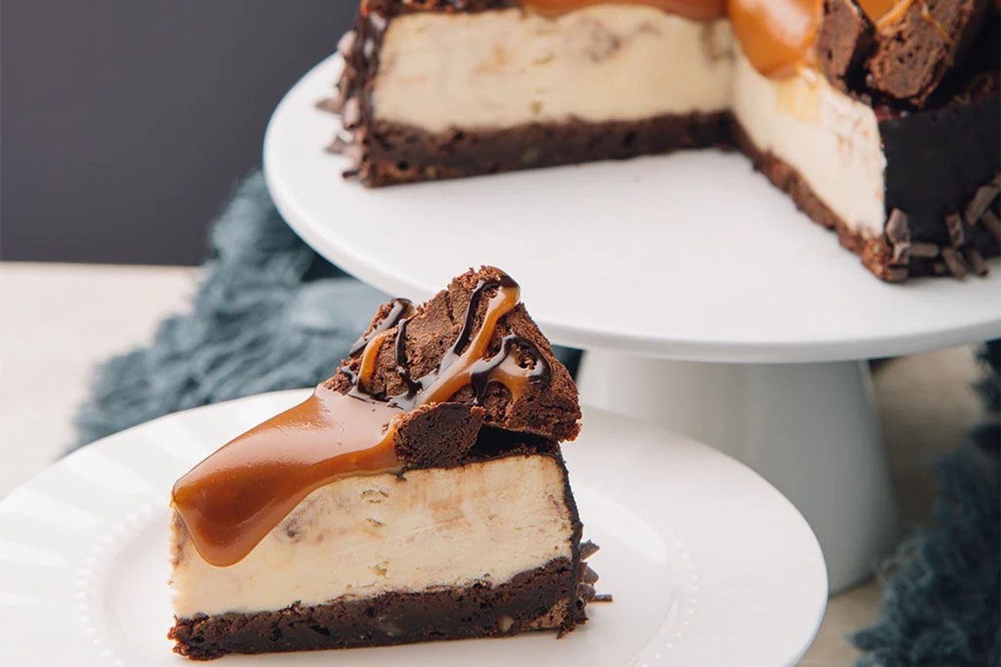 Brownies Cheesecake - Cake Piece