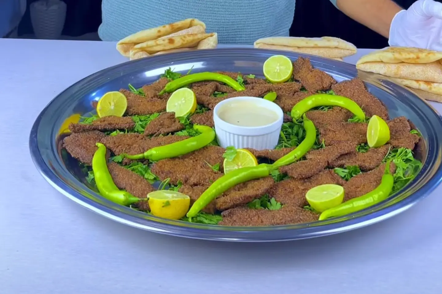 صينية الكبدة بالرده على طريقة المصارية - كبير