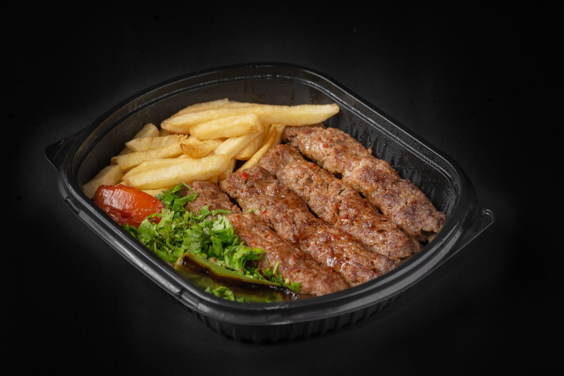 كباب لحم (مكونات الطبق ثابته) - 4 اسياخ