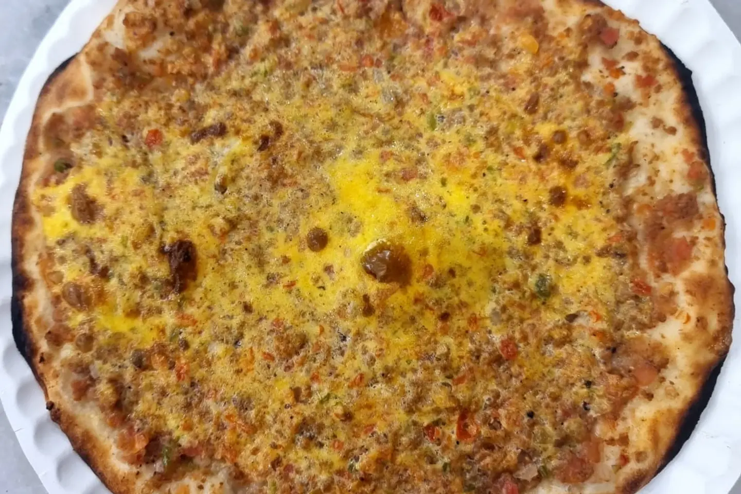 لحم بالبيض - وسط