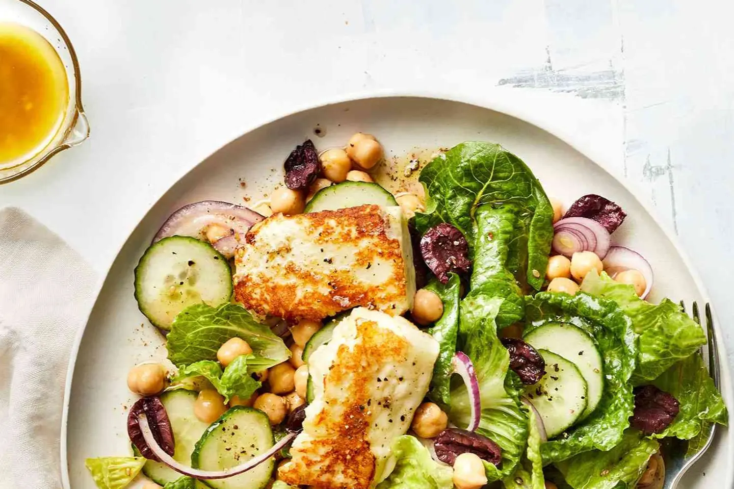 Grilled Halloumi Salad - Salad