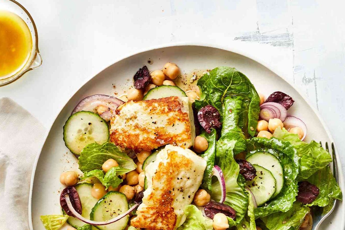 Grilled Halloumi Salad - Salad