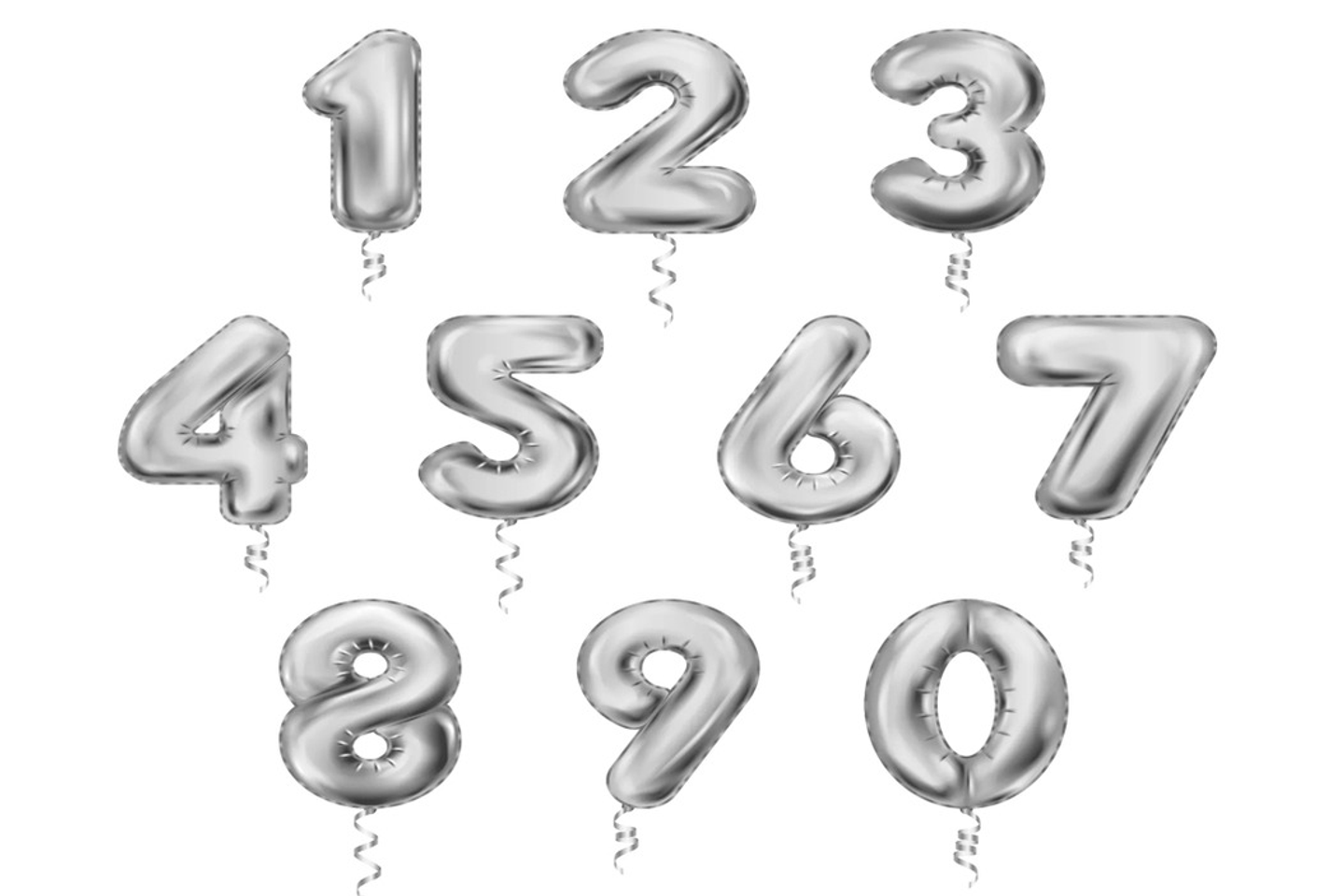 Numbers Balloon Salver - Number 2