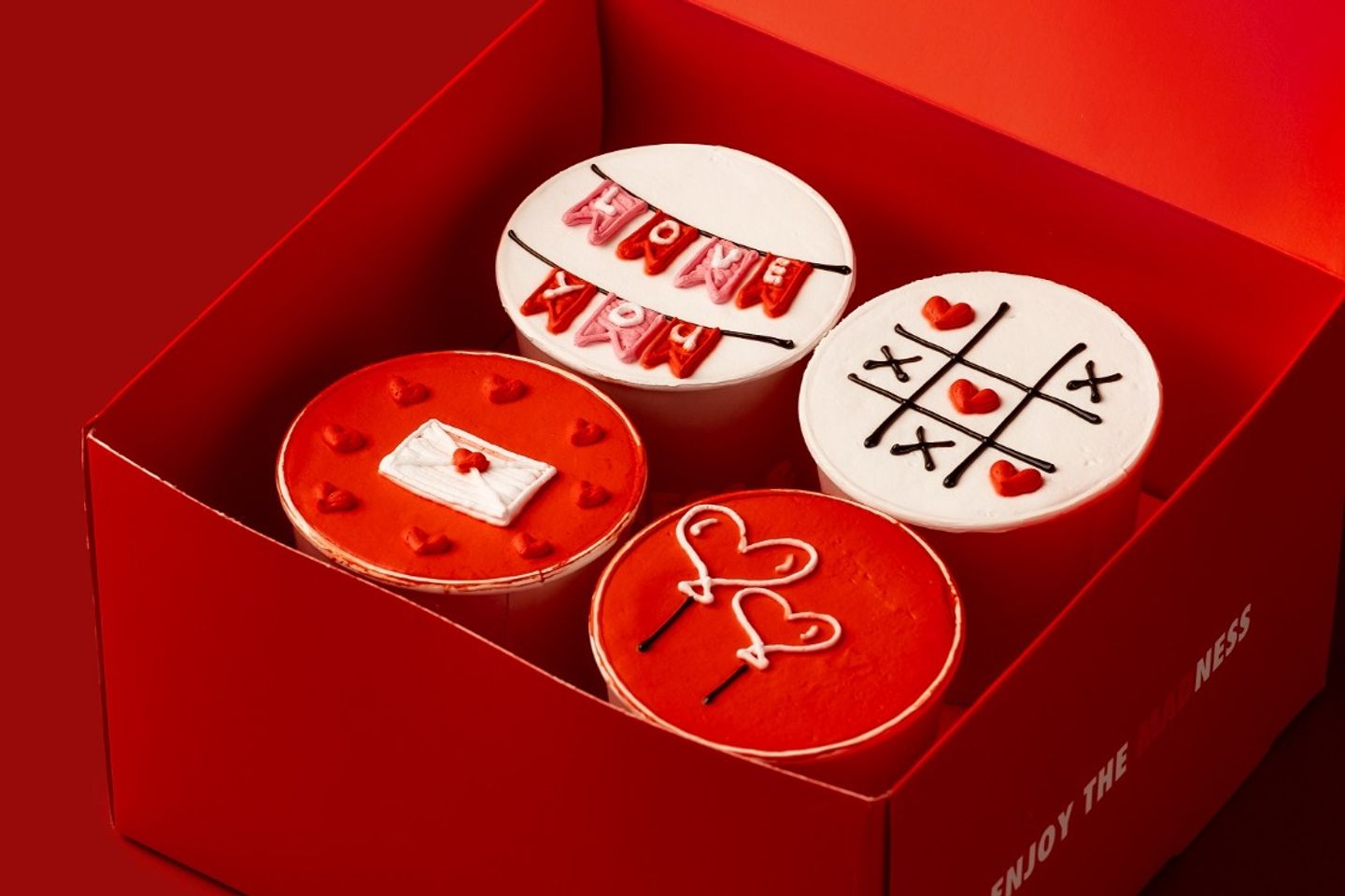 Valentine Yummy Cuppy 4 Pcs 2025 - Chocolate