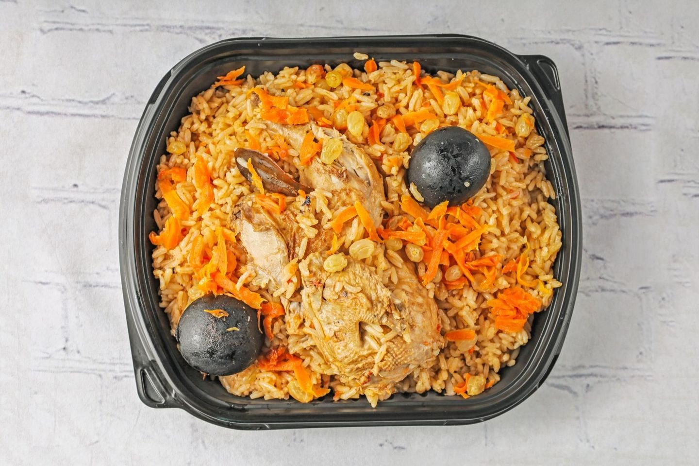 مضغوط دجاج بالارز البسمتي - نص حبة دجاج