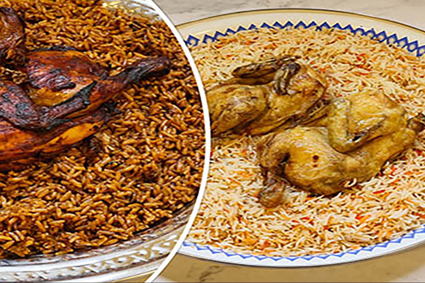 Chicken With Mixed Rice - Half