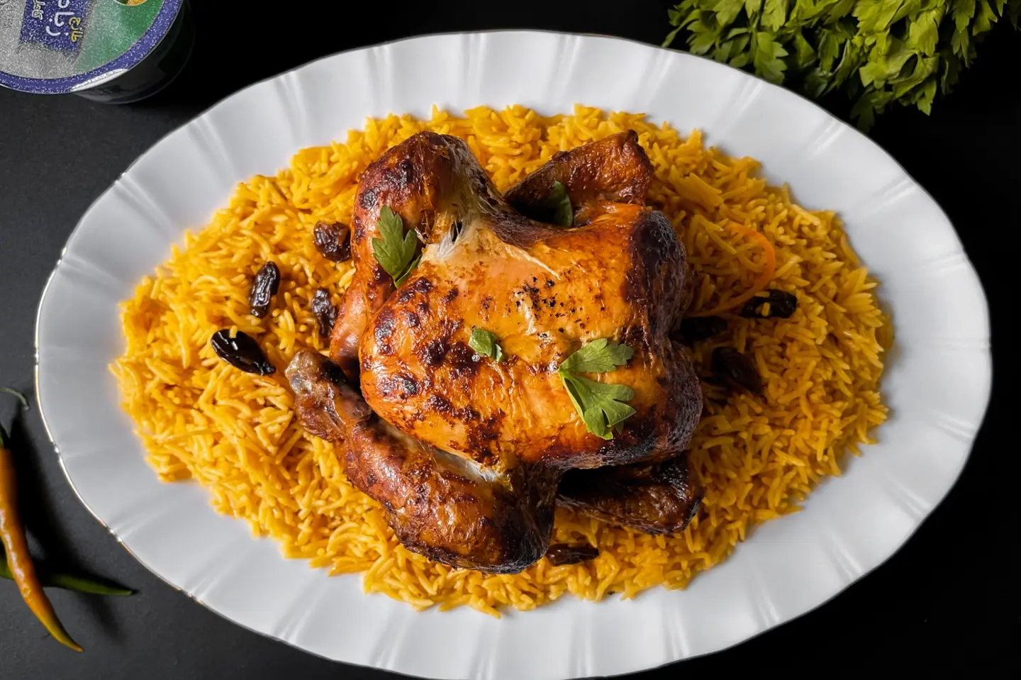 Grilled Chicken With Rice - Quarter Chicken