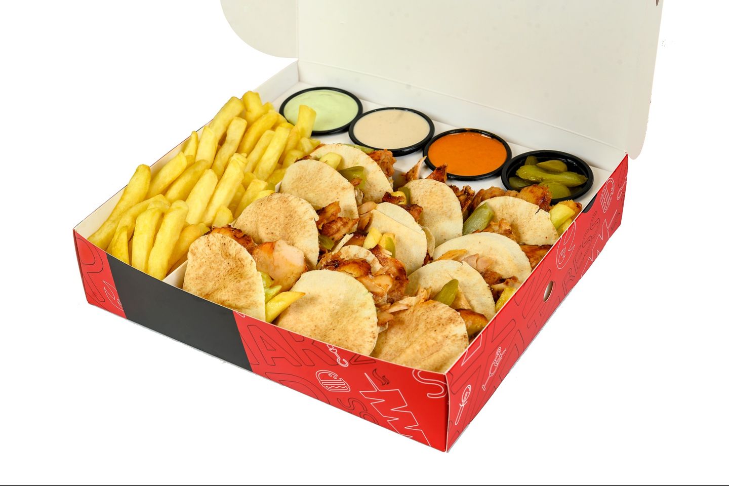 Pita Box Meat - 4 Pieces