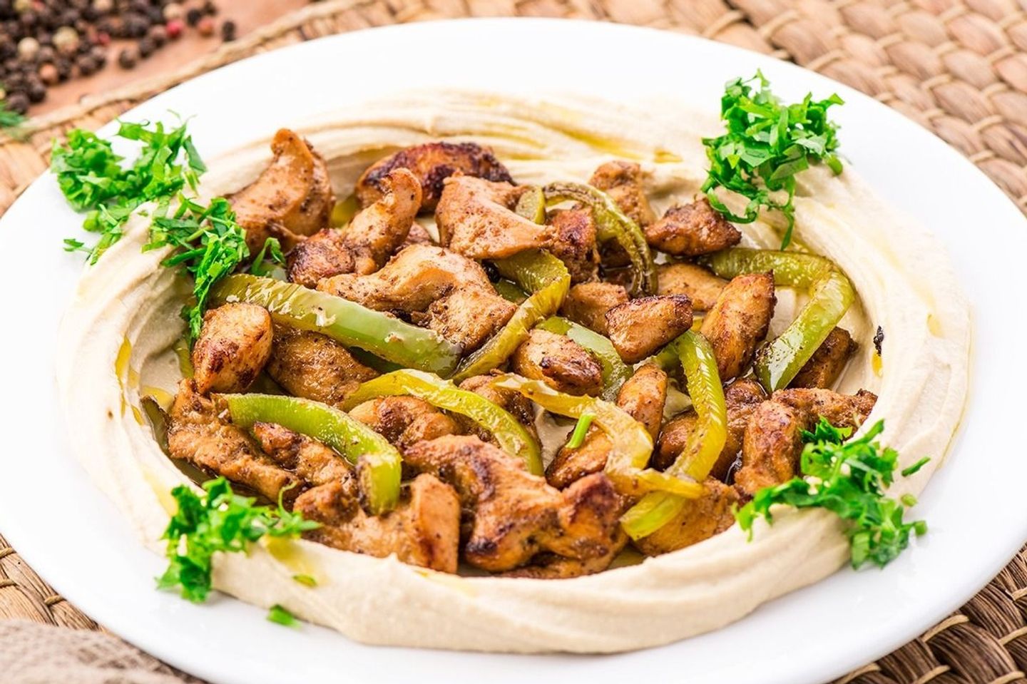 حمص بالدجاج - صغير