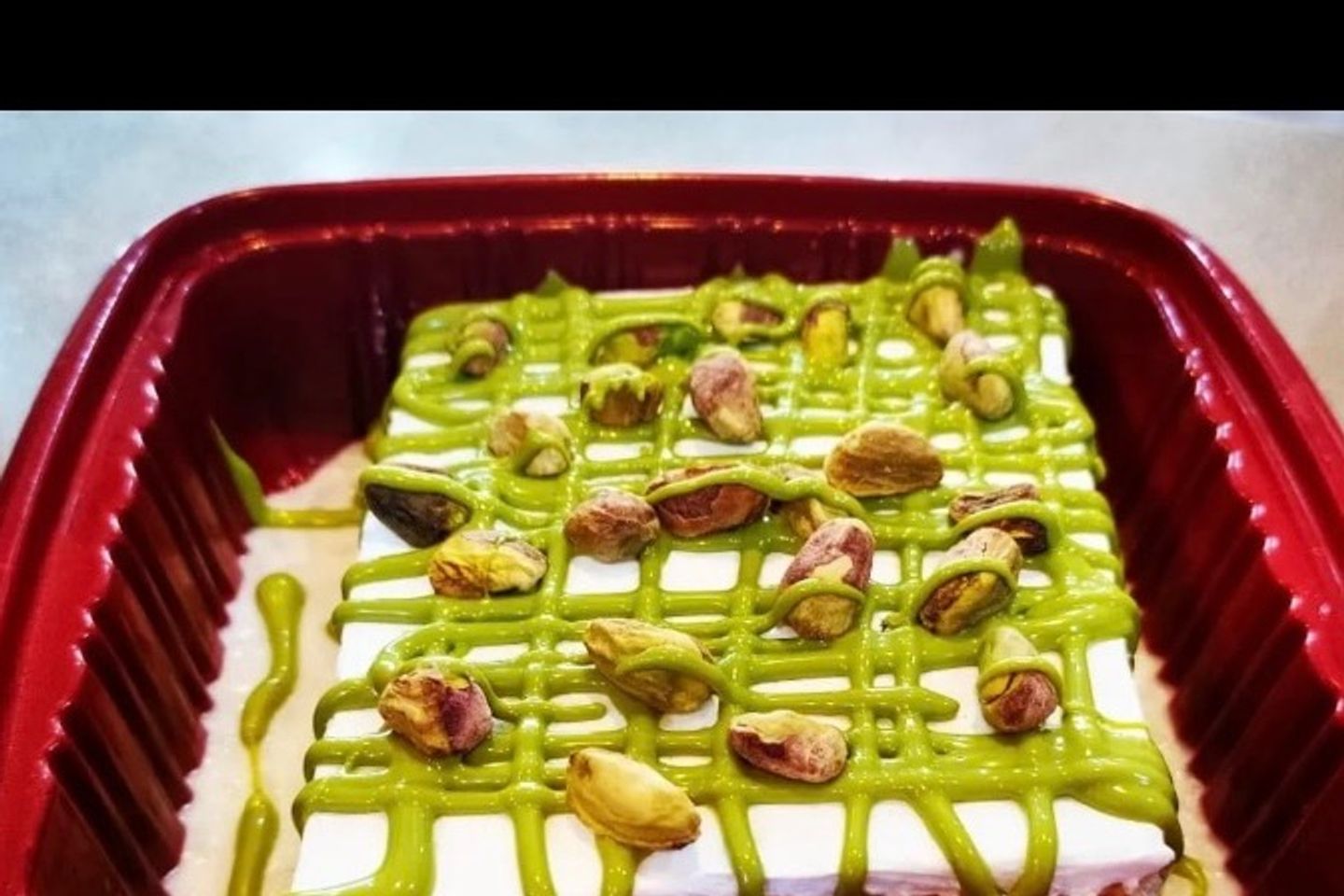 قشطوطه بيستاشيو بالفستق - مع ارز بلبن