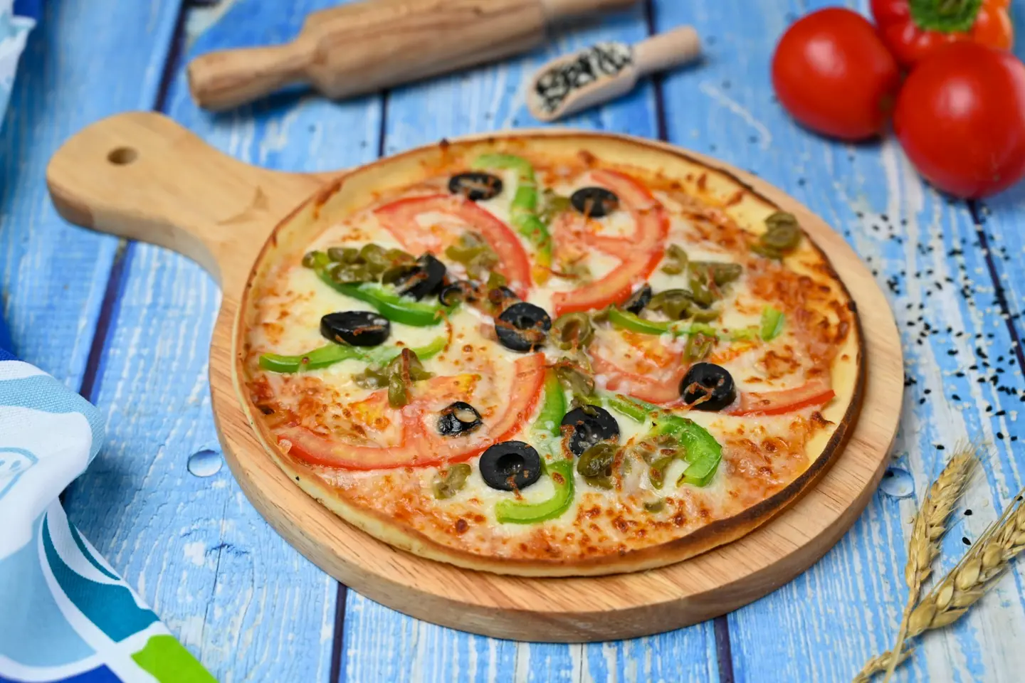 بيتزا خضار - وسط