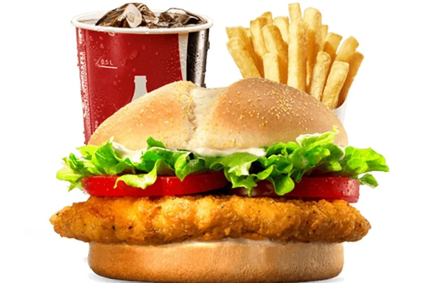 Chicken Burger Meal - Single