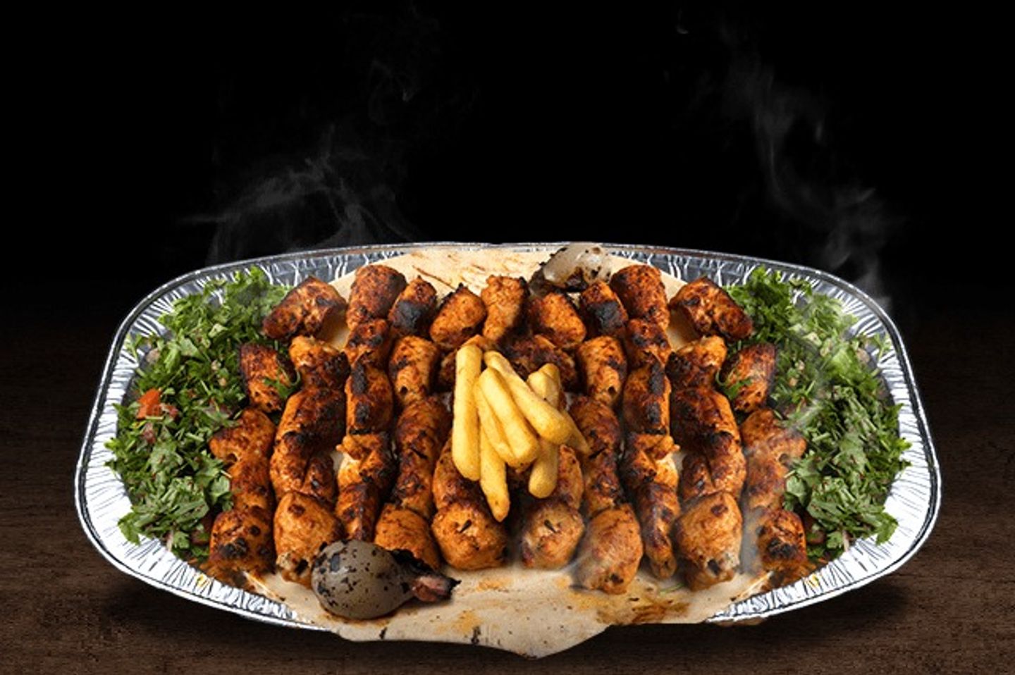 طبق شيش طاووق - 5 اسياخ